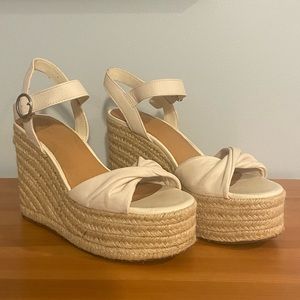 Crown Vintage Cream Espadrille Wedges